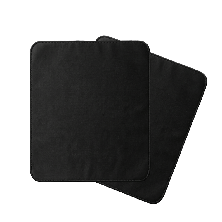 Two hook and loop pin inserts