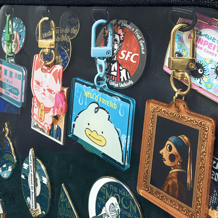 Hang charms by the window