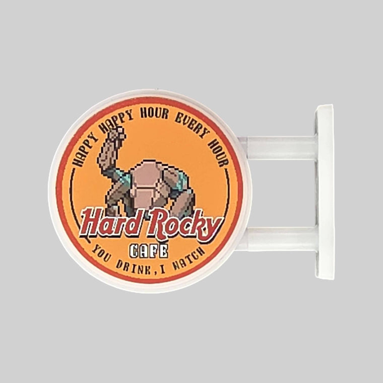 Hard Rocky Cafe Magnet Light by Pinbuds, front view