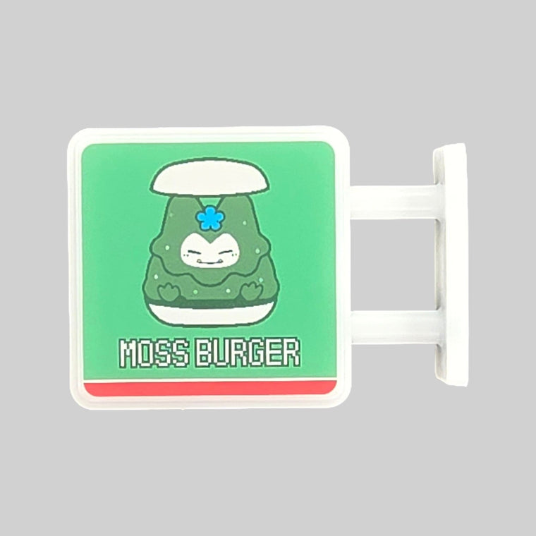 Moss Burger Magnet Light by Pinbuds, front view
