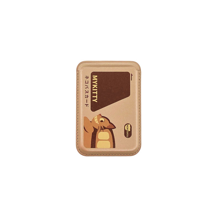 MYKItty MagSafe Phone Wallet by Donburee x Pinbuds, front view