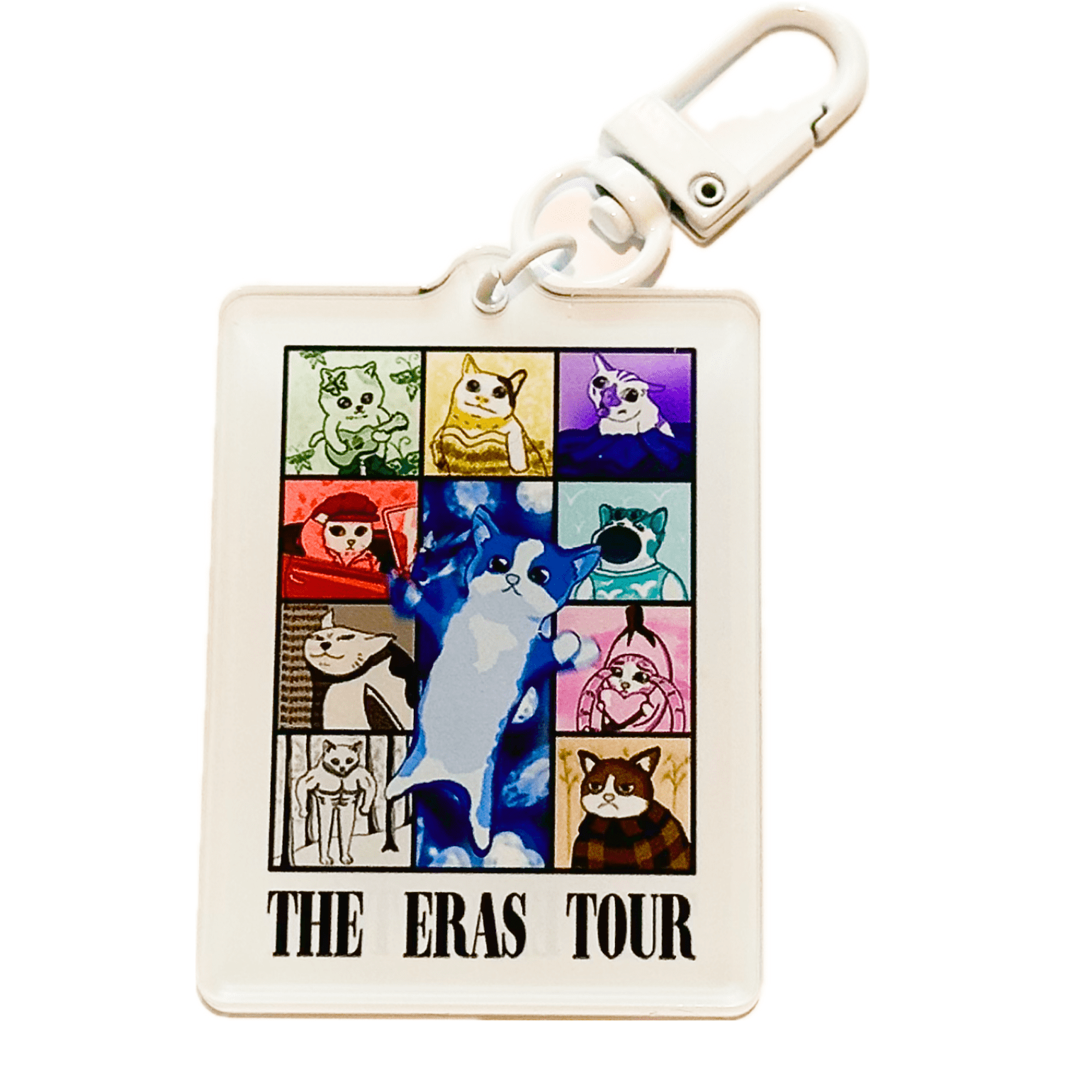 Pinbuds Charms & Keychains Eras tour cat meme acrylic charm keychain