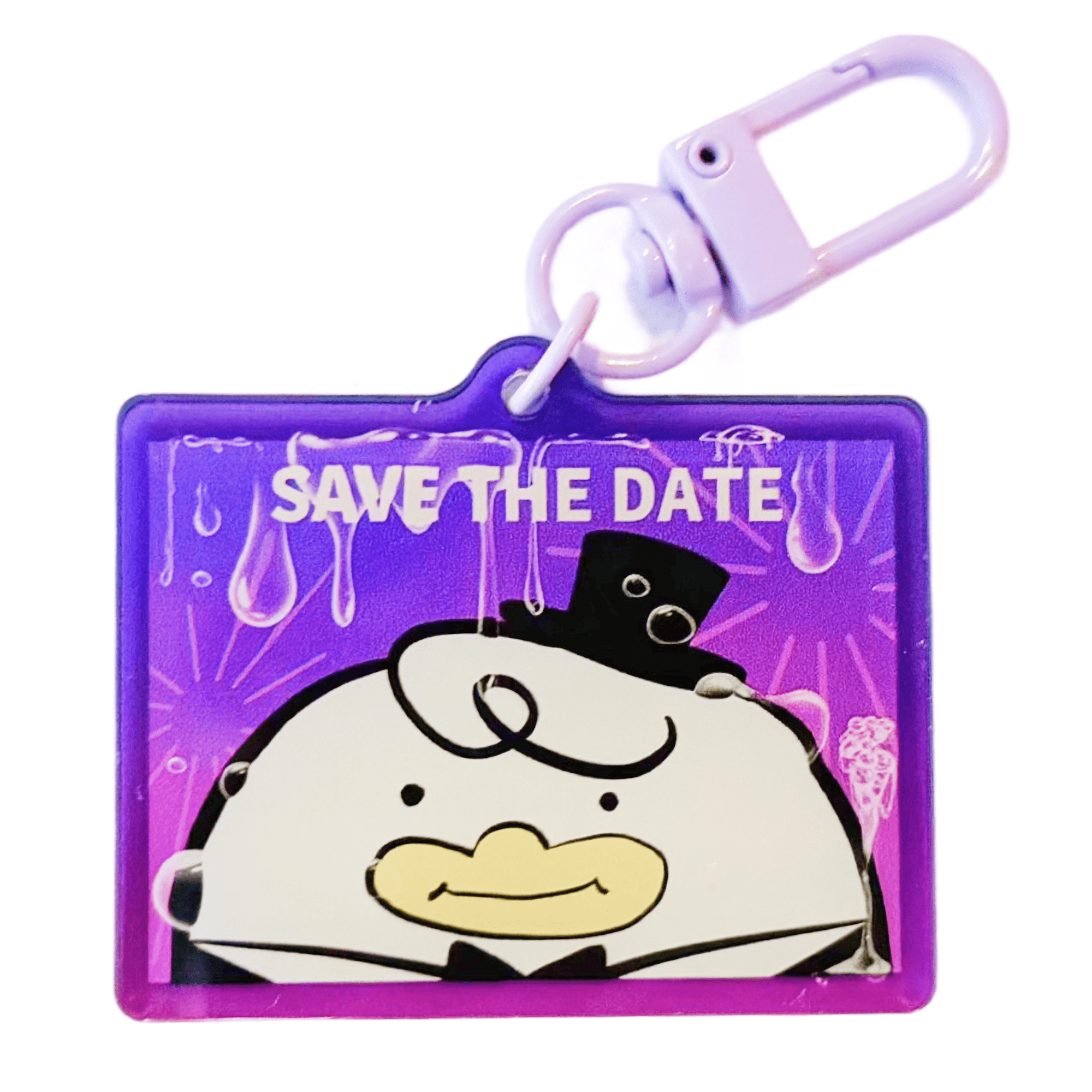 Save the Date Acrylic Keychain Charm KPDH KPop Derpy Invite – pinbuds Save the Date Acrylic Keychain Charm KPDH KPop Derpy Invite – pinbuds