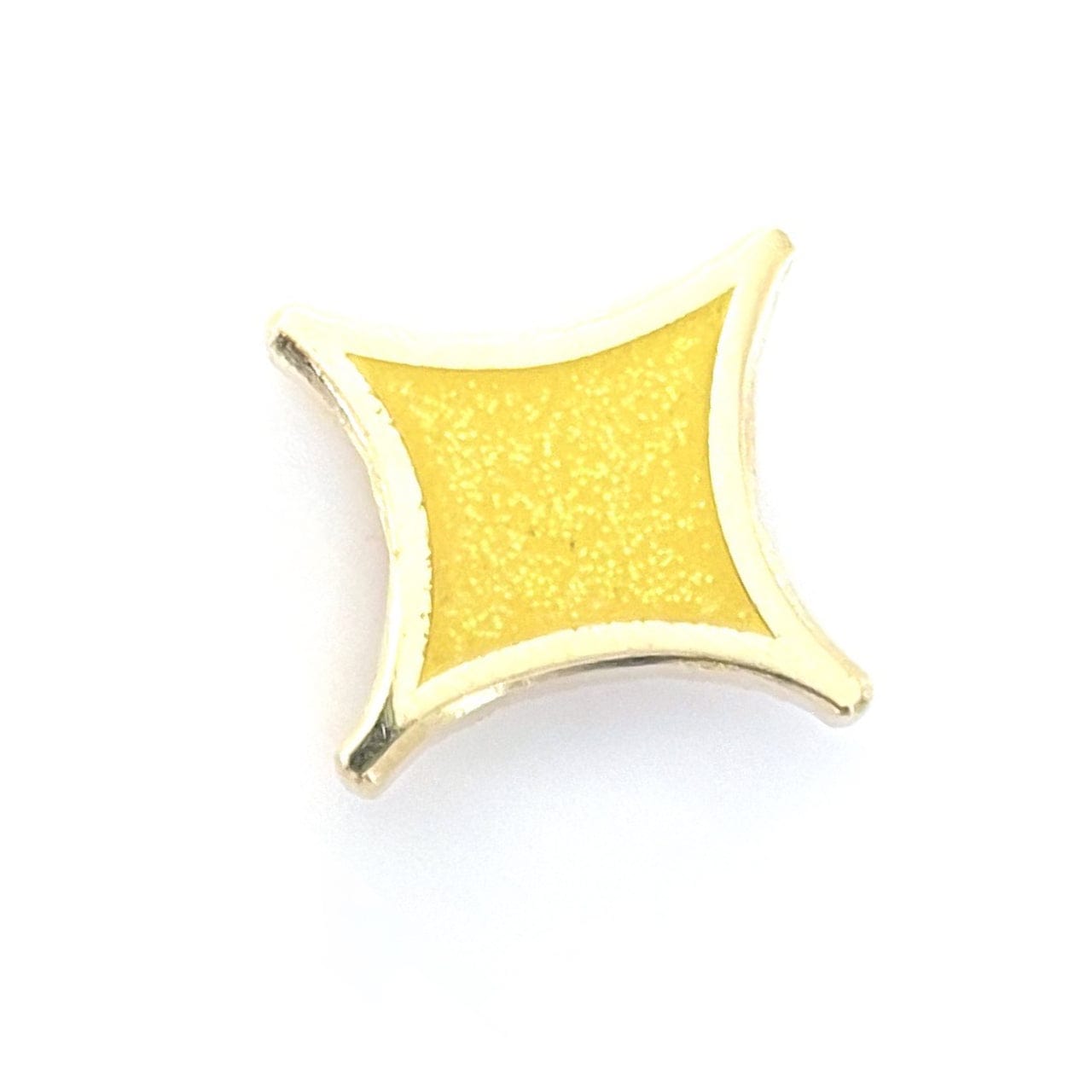 Pinbuds Enamel pin Yellow star pin (glitters)