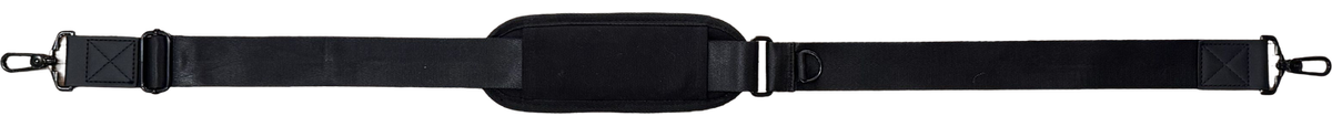 Pinbuds padded shoulder strap at its shortest setting