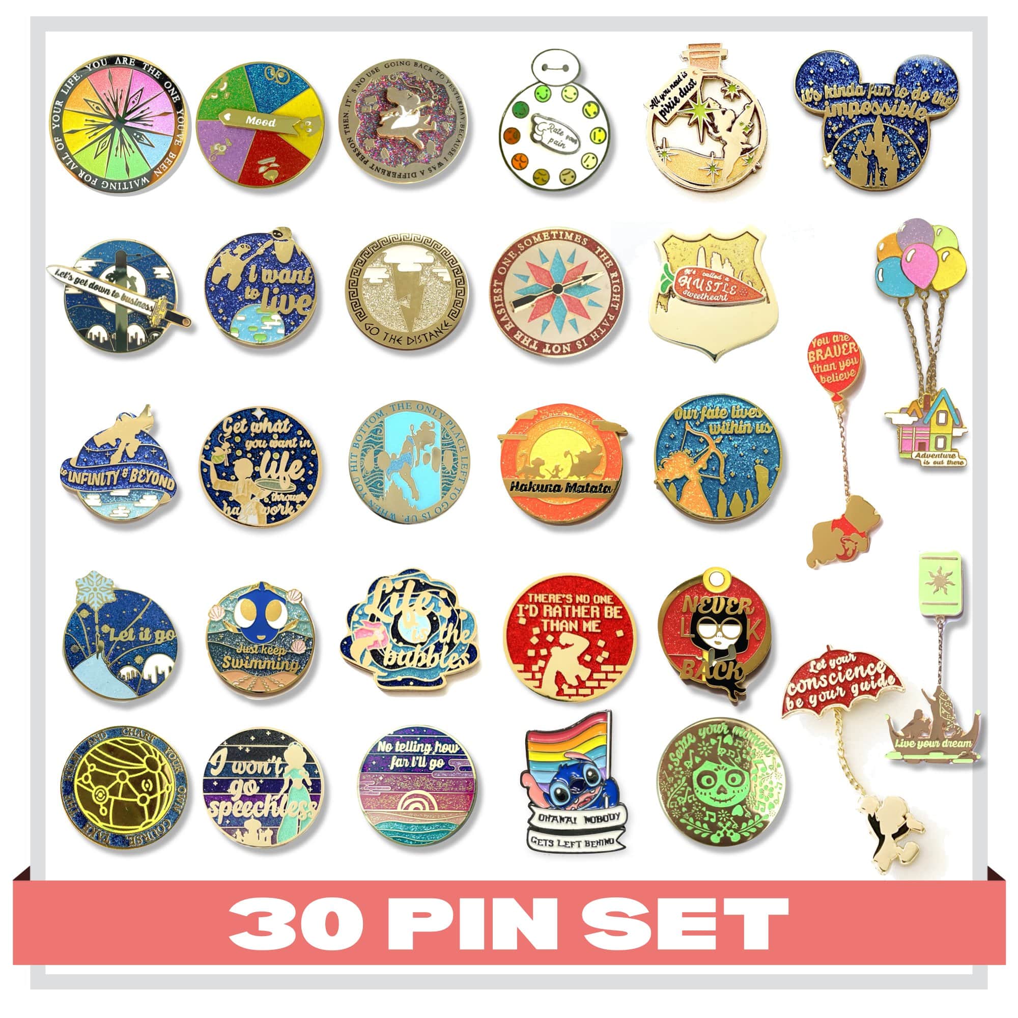 lemeownade Fantasy Quotes Complete Set (30 Pin Set)