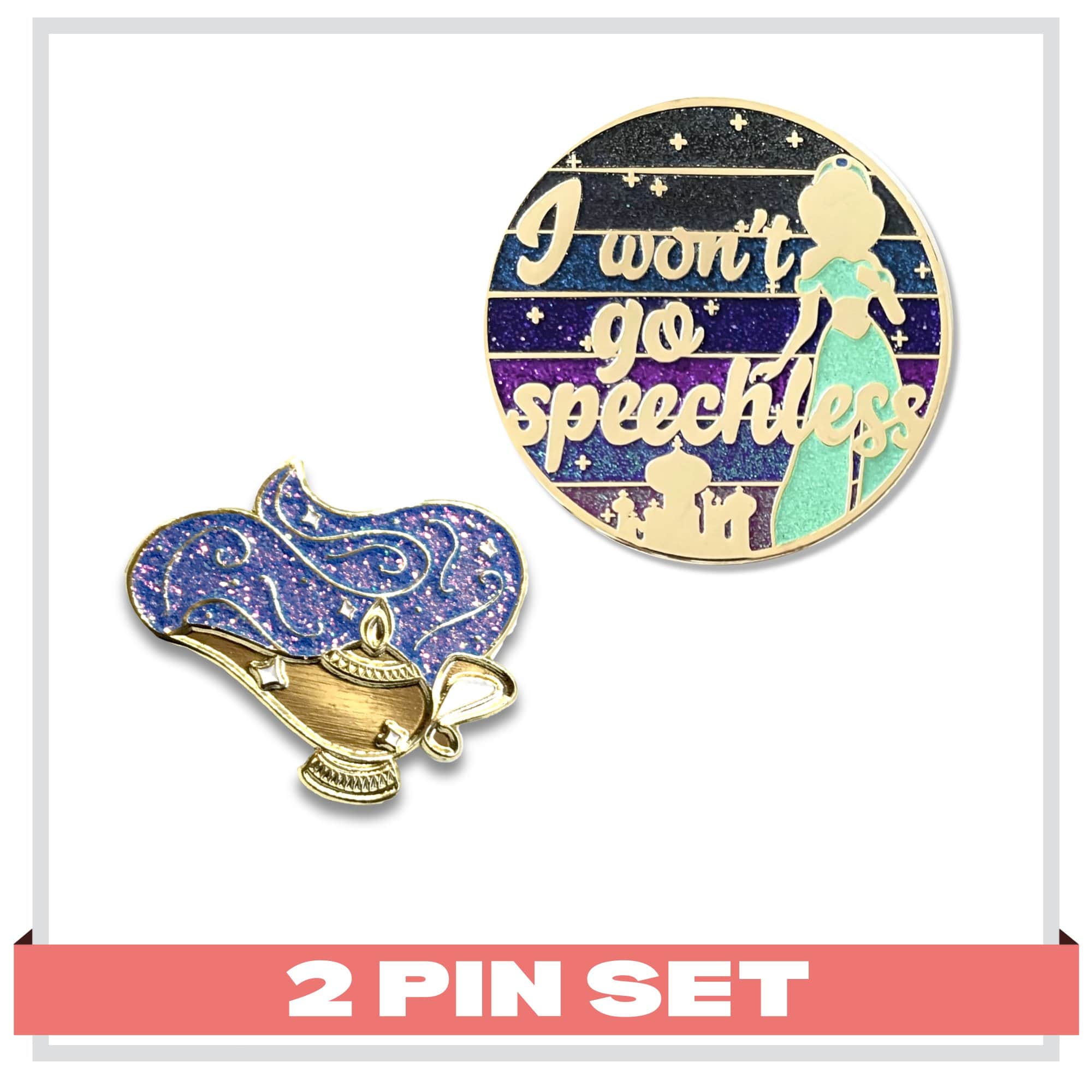 lemeownade Lamp Genie & Princess (2 Pin Set)