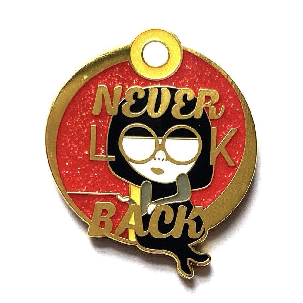 lemeownade Never Look Back pin