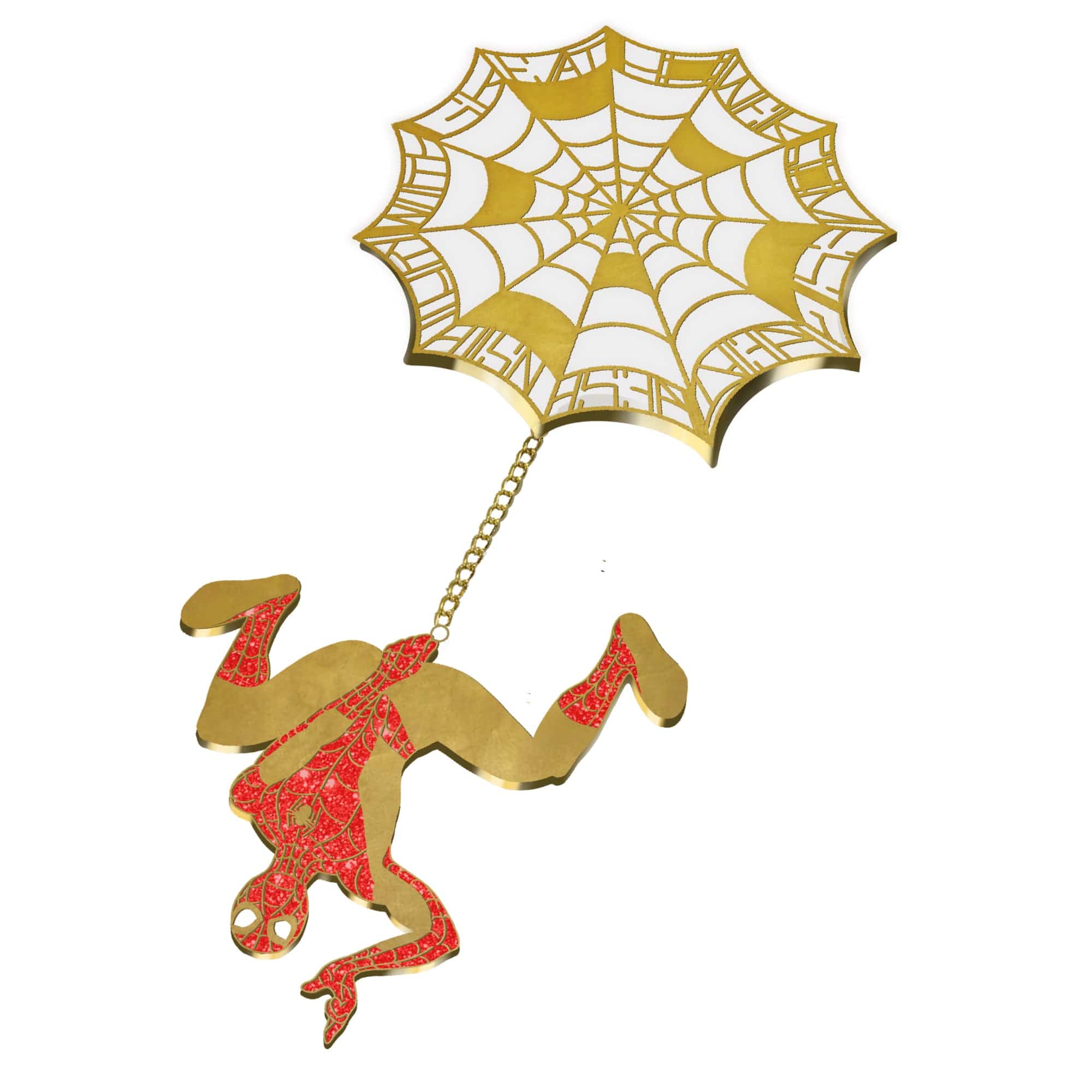 pinbuds Spider Hero Chain Pin Spider Hero Swinging Quote pin