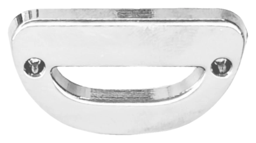 Silver D-ring, front