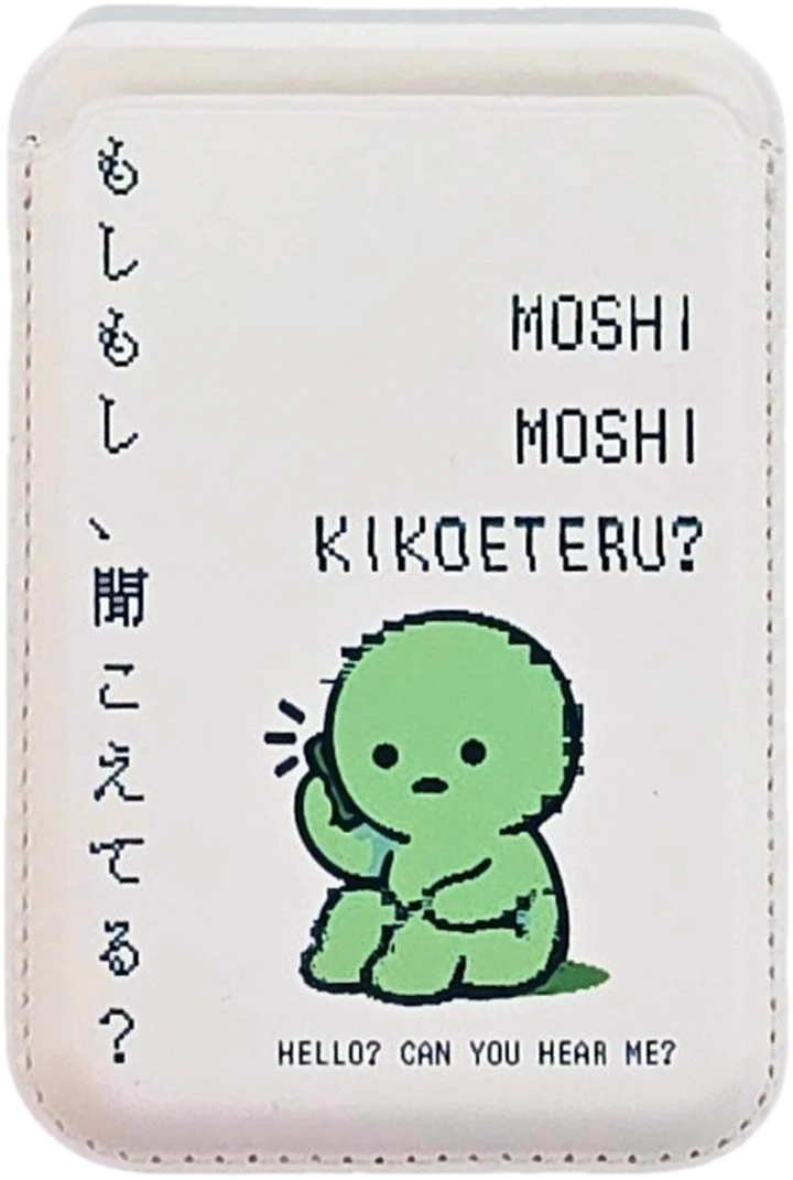 Moshi Moshi MagSafe Phone Wallet on the back of a phone