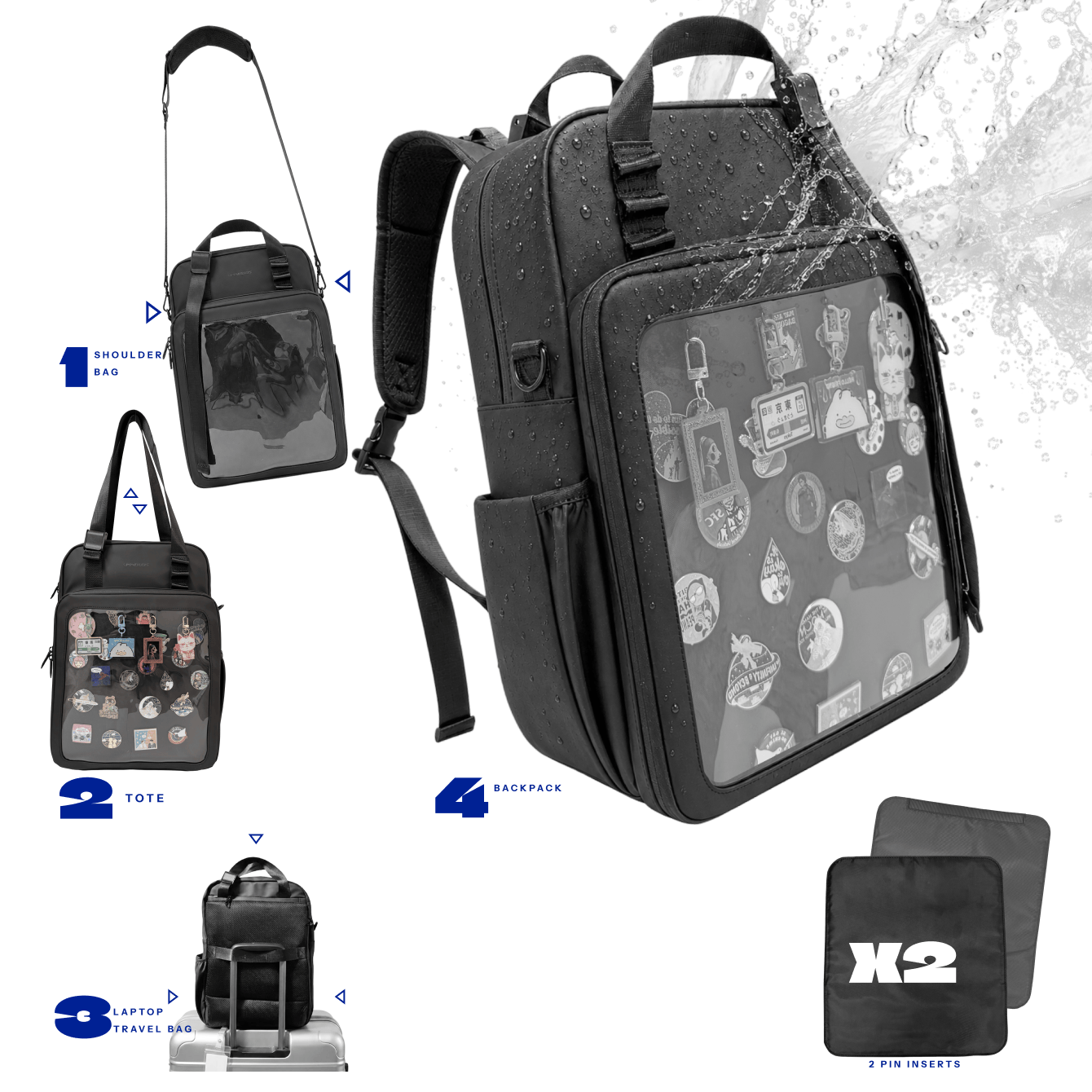 17" 4-Way ITA Bag (Backpack/Shoulder/Tote/Laptop bag) (Pre-Order)