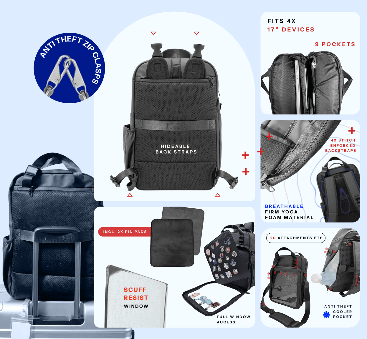 17" 4-Way ITA Bag (Backpack/Shoulder/Tote/Laptop bag) (Pre-Order)