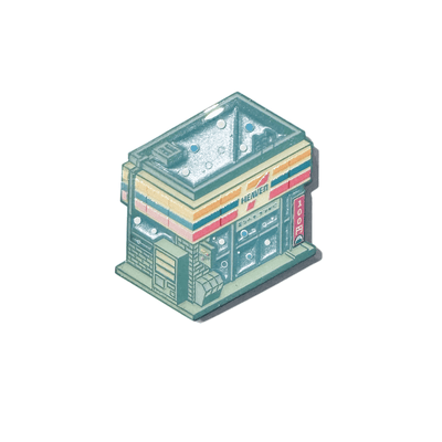 Konbini Heaven Store Enamel Pin