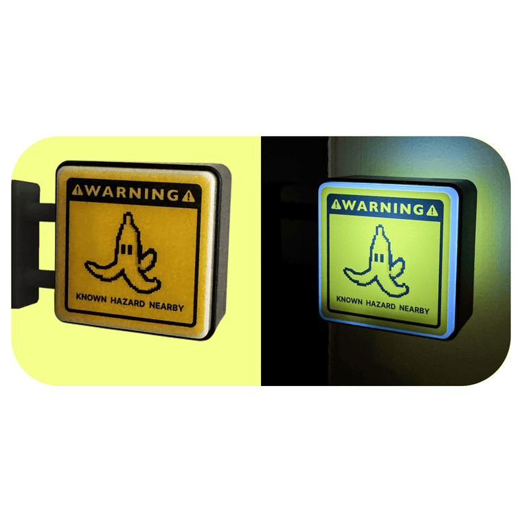 Banana Hazard Magnet Light