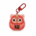 Tanuki Daruma Acrylic Charm by Pinbuds