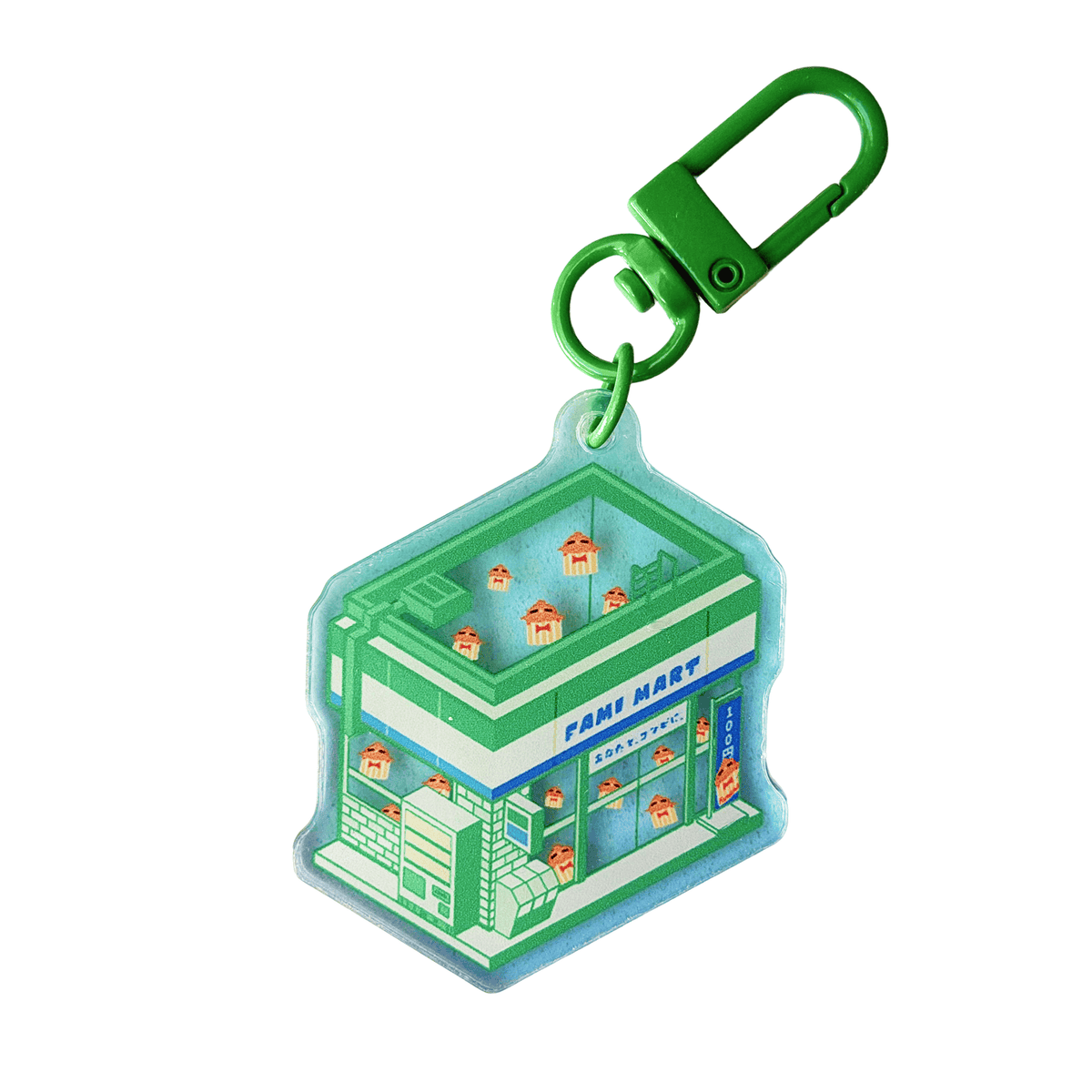 Green Konbini Store Acrylic Charm