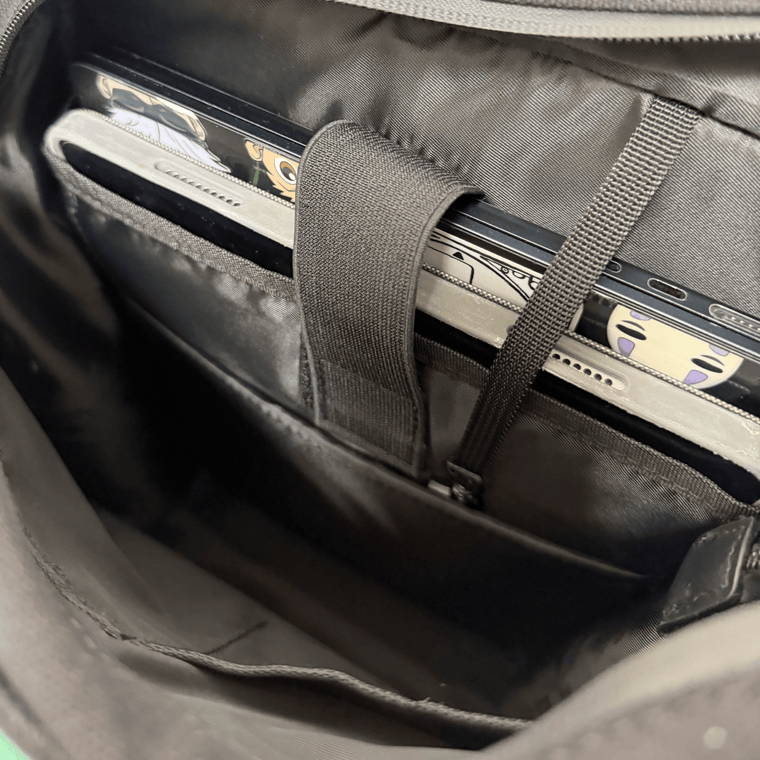 Up to 3 devices fit the sleeves