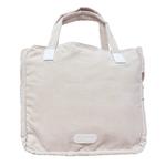 Corduroy ITA tote 17", beige, back view