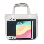 Corduroy ITA tote 17", beige, fits a Switch, tablet and notebooks