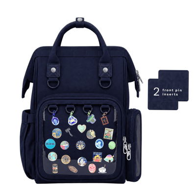 Everyday ITA Bag: 15" Anti-Theft Canvas Laptop Backpack + 2 Pin Inserts