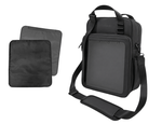 Water-resistant 4-way ITA bag 17", black, with two pin pads