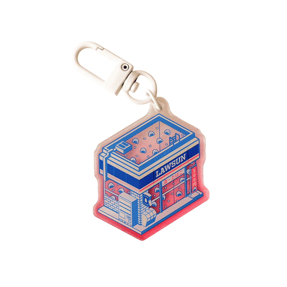 Blue Konbini Store Acrylic Charm