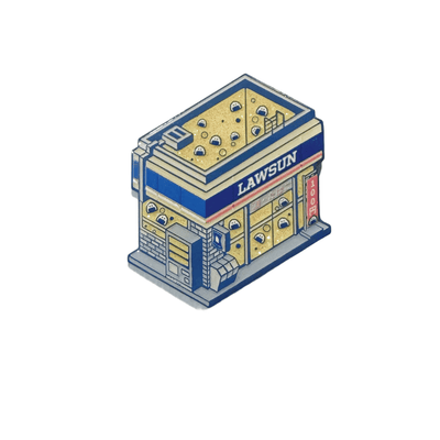 Blue Konbini Store Enamel Pin