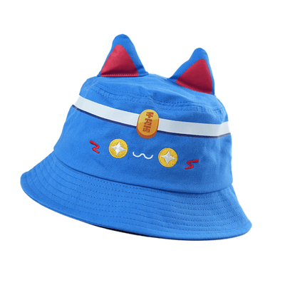 Maneki Blue Cat Bucket Hat