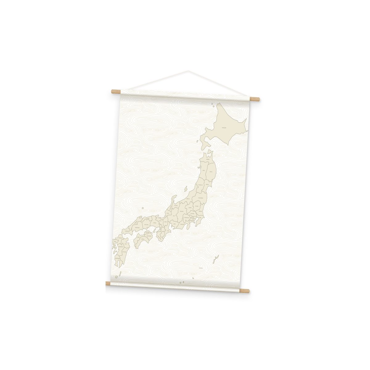 Japan Map Pin Display Banner by Pinbuds