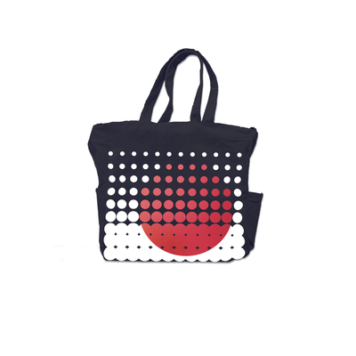 Tokyo Sun Grid Tote Bag