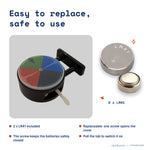 Castle Door Magnet Light by Donburee x Pinbuds, easy to replace and safe to use battery