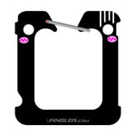 Black Bread Clip by Pinbuds, flat artwork