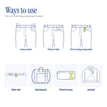 Pin-On D-Rings for Charms and Keychains (2-Pack) by Pinbuds, ways to use: take in a loose waist, belt tail, backpack, pencil case, hoodie
