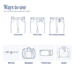 Pin-On D-Rings for Charms and Keychains (2-Pack) by Pinbuds, ways to use: take in a loose waist, belt tail, backpack, pencil case, hoodie