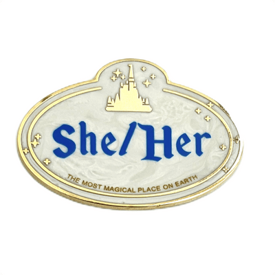 Pronoun Name Tag Pin