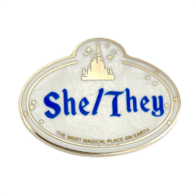 Pronoun Name Tag Pin