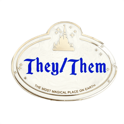 Pronoun Name Tag Pin