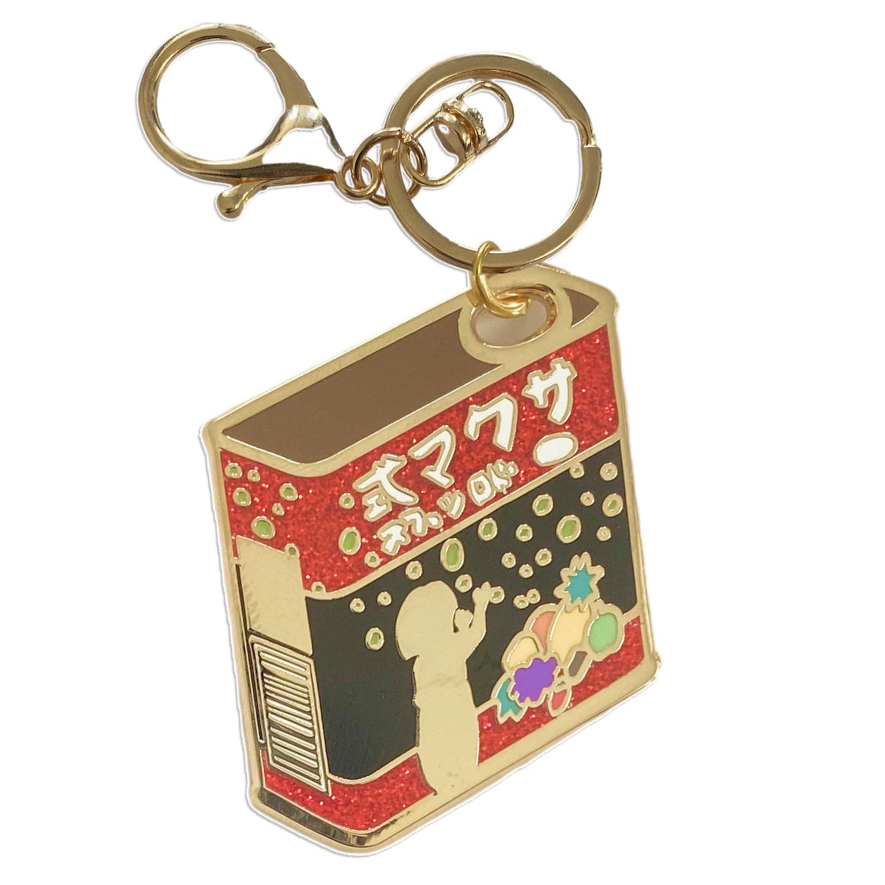 donburee Enamel pin Fireflies hard candy ( 2 in 1 Pin & keychain)