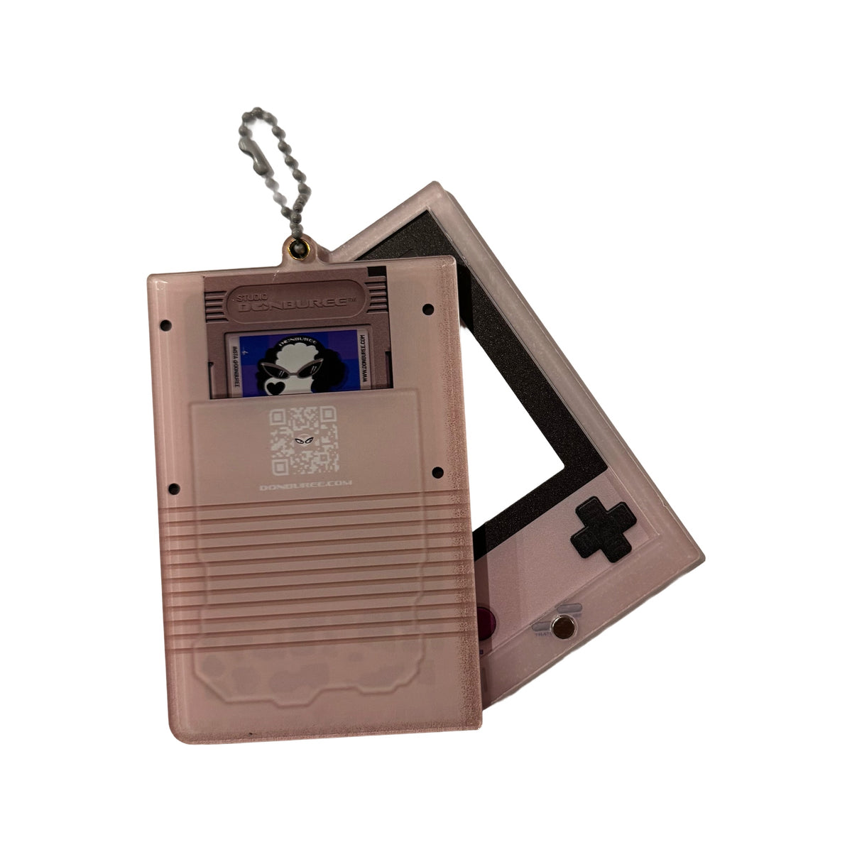 Game Console Photocard Holder by Pinbuds, back of the photocard holder