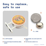 Hard Rocky Cafe Magnet Light by Donburee x Pinbuds, easy to replace and safe to use battery