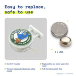 Joe's Cool Brew Magnet Light by Donburee x Pinbuds, easy to replace and safe to use battery
