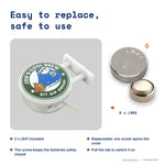 Joe's Cool Brew Magnet Light by Donburee x Pinbuds, easy to replace and safe to use battery