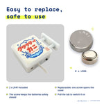 Kurasati Krab Magnet Light by Donburee x Pinbuds, easy to replace and safe to use battery