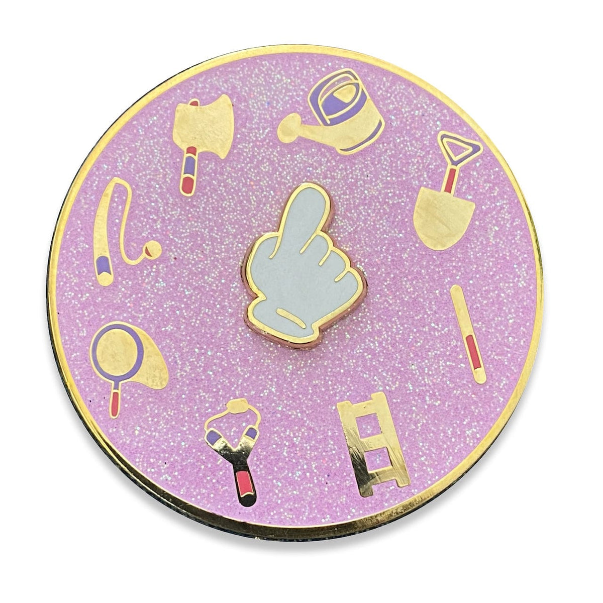 Animal Tools Spinner enamel pin by Pinbuds