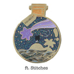 Aquarius Wishing Animal enamel pin, hard enamel