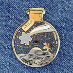 Aries Wishing Animal enamel pin, hard enamel