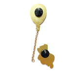 Braver Than You Believe enamel pin, gold plating