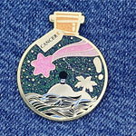 Cancer Wishing Animal enamel pin, hard enamel