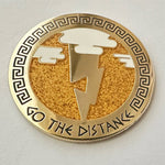 Go the Distance enamel pin, hard enamel